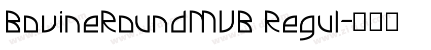 BovineRoundMVB Regul字体转换